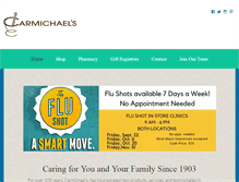 Tablet Screenshot of carmichaeldrugs.com